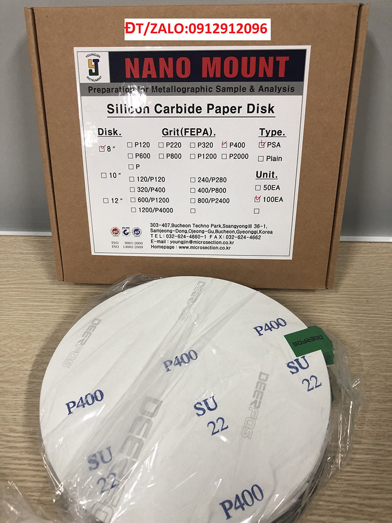 8'' Disk Sand Paper P400Grit PSA