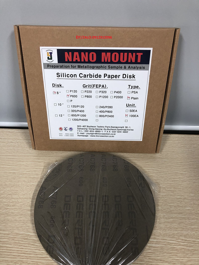 8” Disk Sand Paper P600Grit Plain
