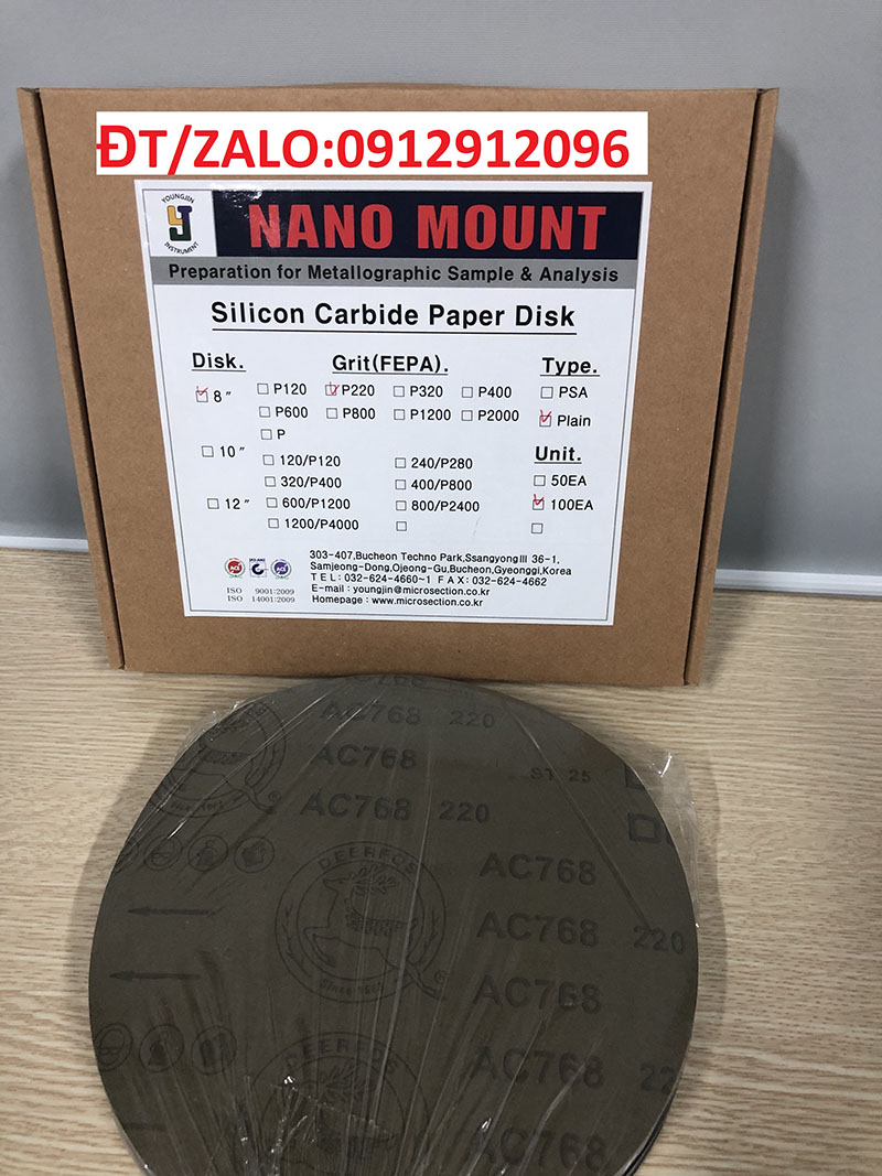 8” Disk Sand Paper P120Grit Plain